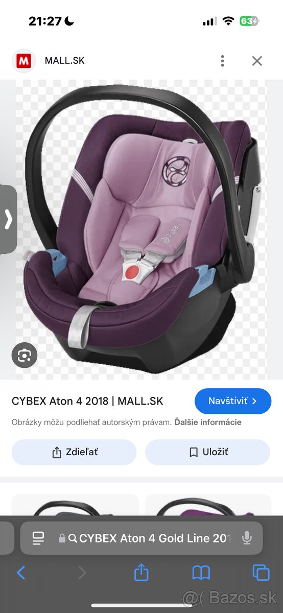Cybex aton q plus vajíčko