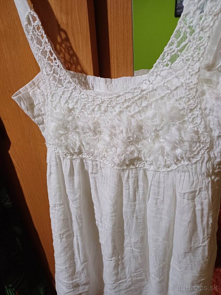 Biela tunika/saty pre moletky xxl