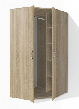 Rohová skriňa dekor buk