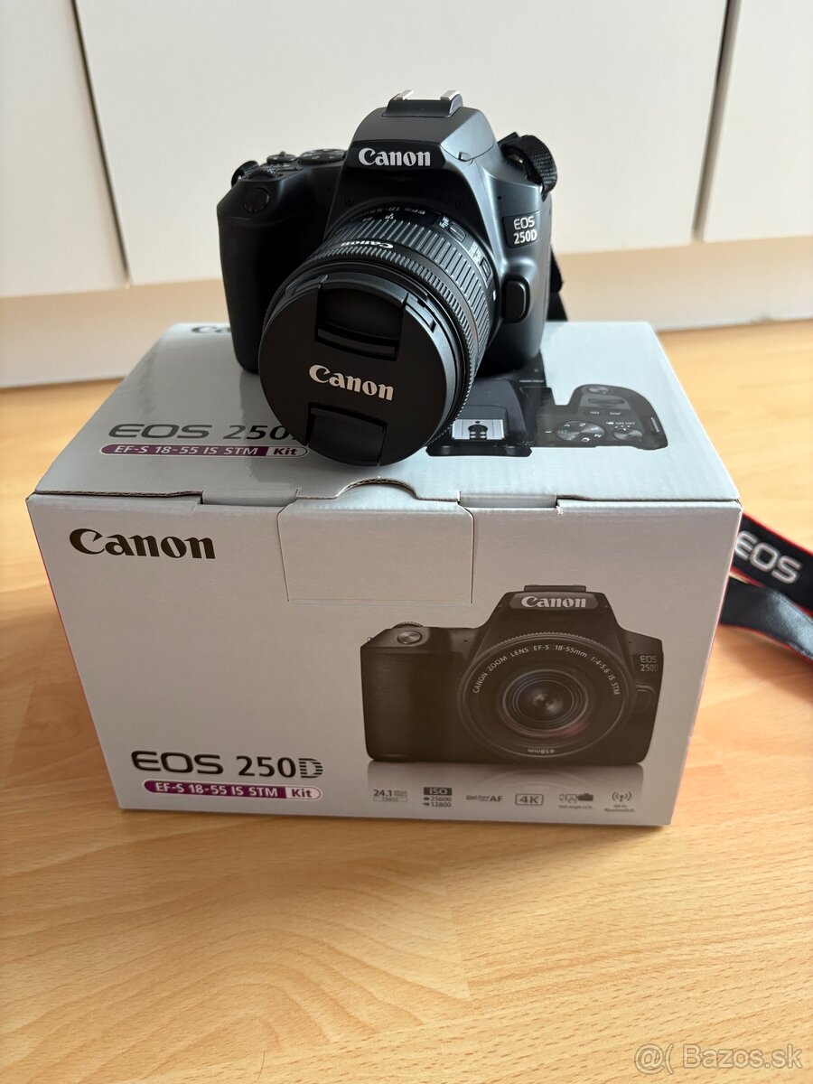 Canon EOS 250D + objektív 18–55mm IS STM (3454C002), čierny