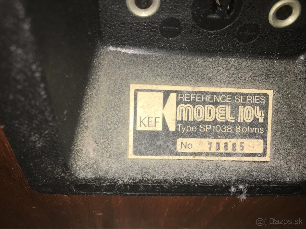 Vintage reproduktory značky KEF model 104