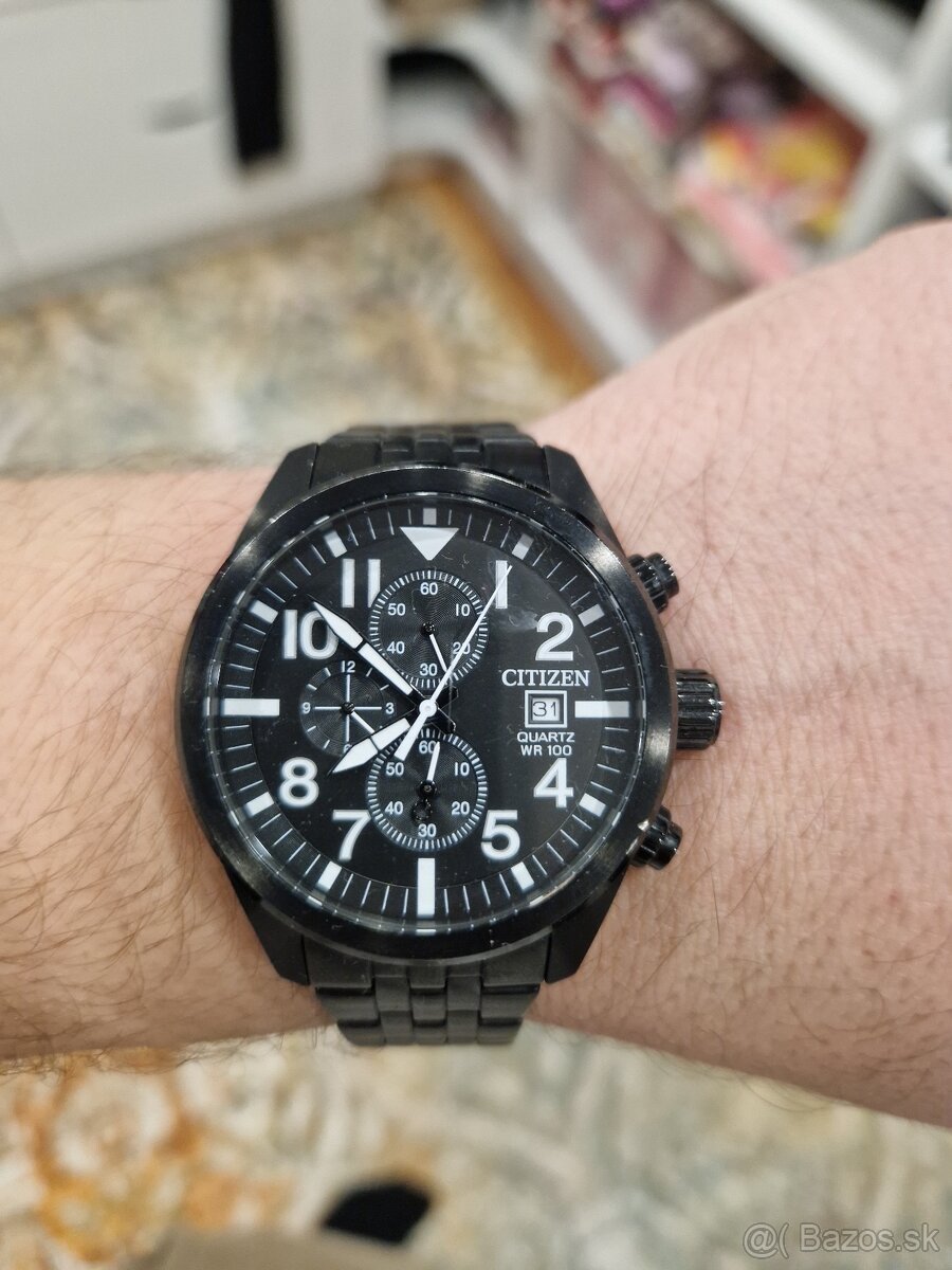 citizen original pánské hodinky čierne