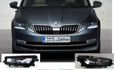 Škoda Octavia 3 facelift hmlovky maska airbag 5E0