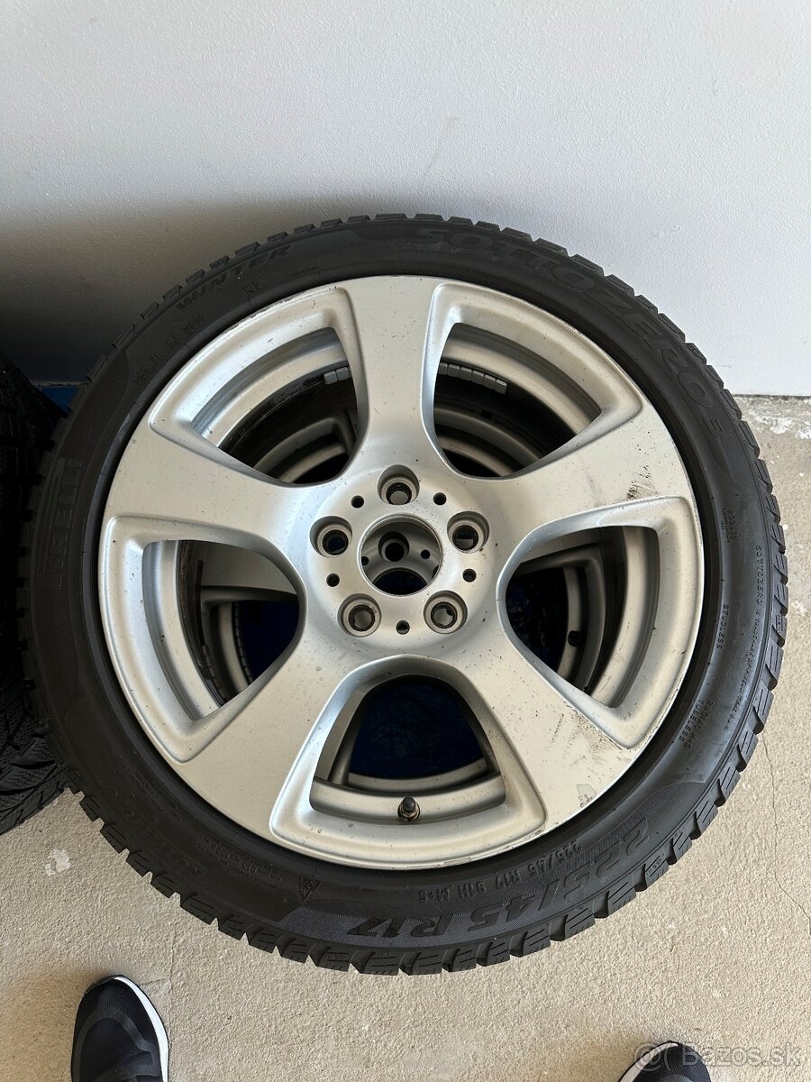 BMW originál disky R17 + zimné pneumatiky Pirelli