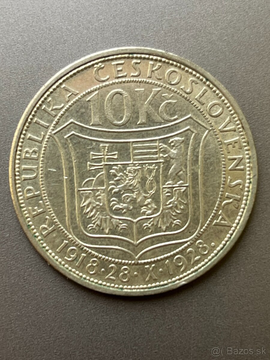 T.G.Masarryk 10 Kč