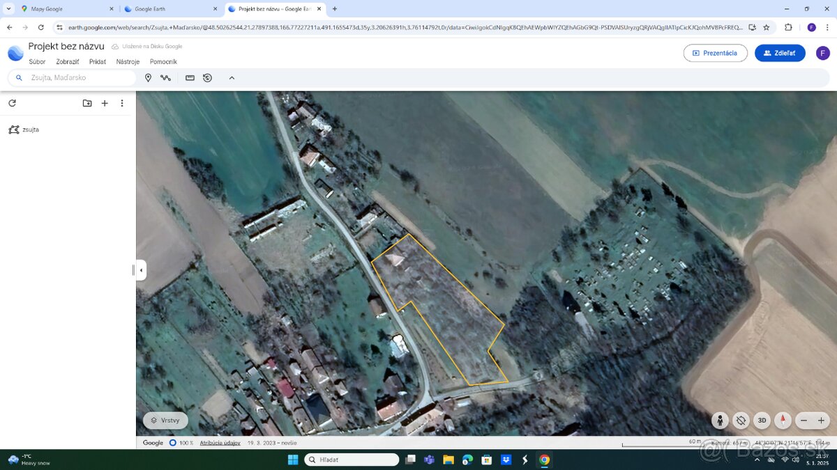 pozemok Zsujta, HU