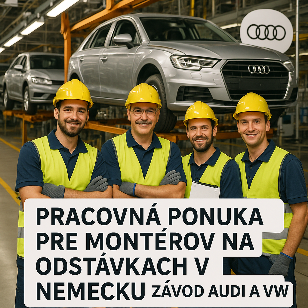 Hľadáme partiu na odstávku v závode Audi a VW v Nemecku.