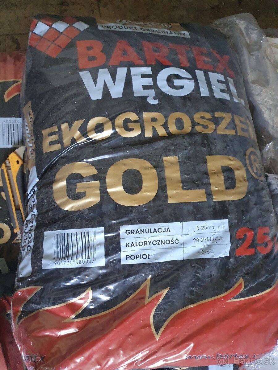 Predám kvalitné čierne uhlie ekohrášok