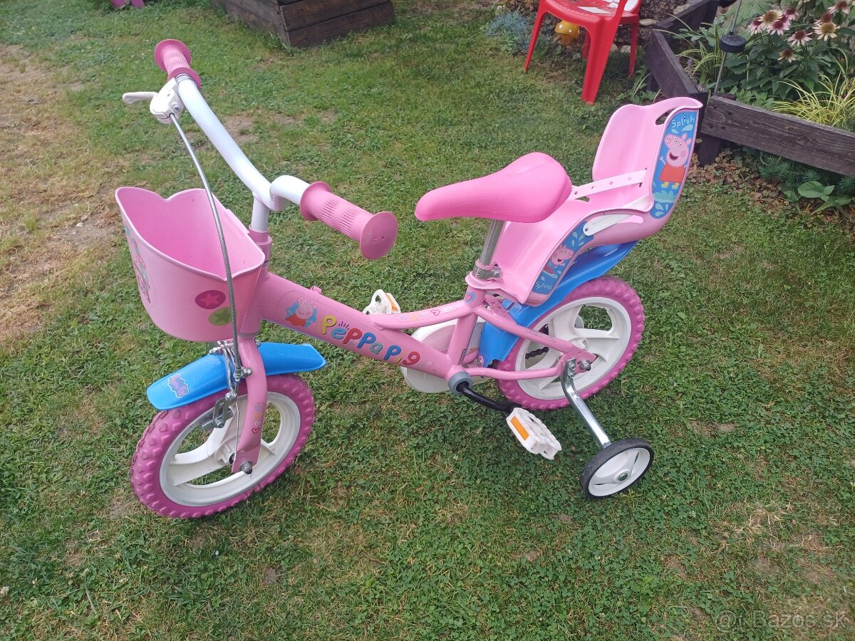 Predám detský bycikel Peppa Pig 12"