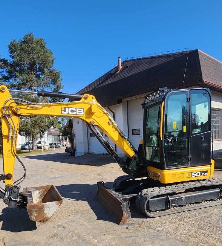 Bagr JCB 50Z - 700mth, 2 okruhy, hydr.svahovka, hydr.upínač