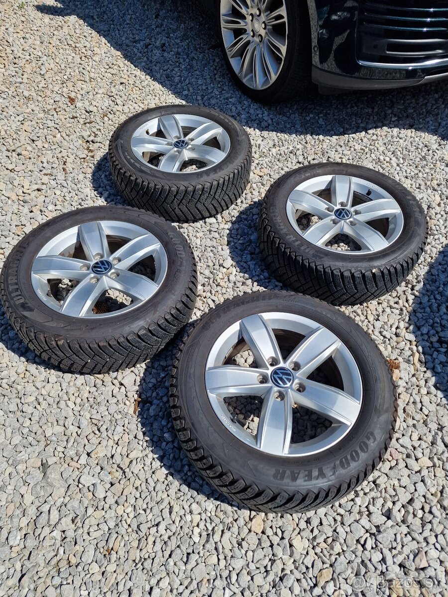 5x112 R16 orig. Volkswagen T-Roc + 205/60 R16 zimné sada