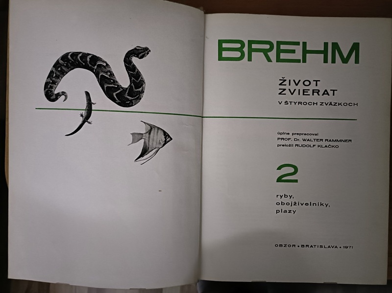Brehm - Život zvierat / Ryby, obojživelníky a plazy
