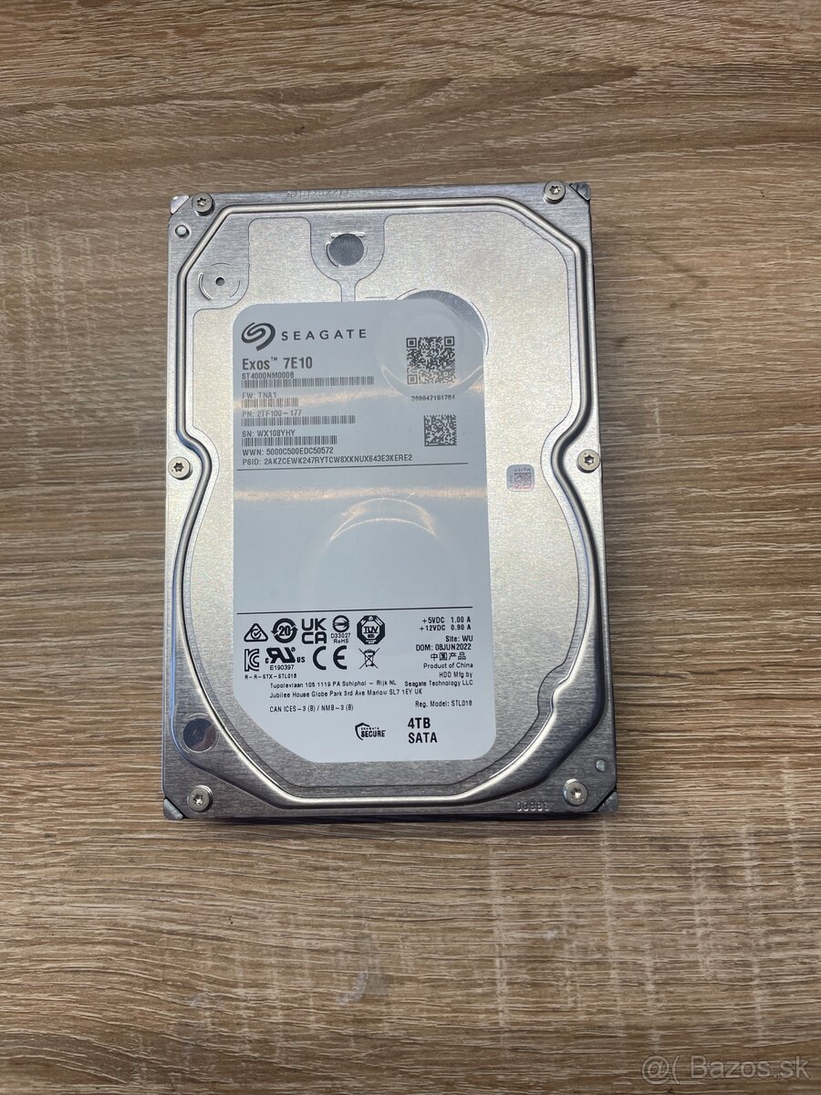 Na predaj: Seagate Exos 7E10 4TB (512n, SATA) – takmer nový