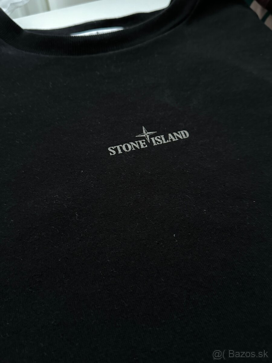 STONE ISLAND BLACK T-SHIRT