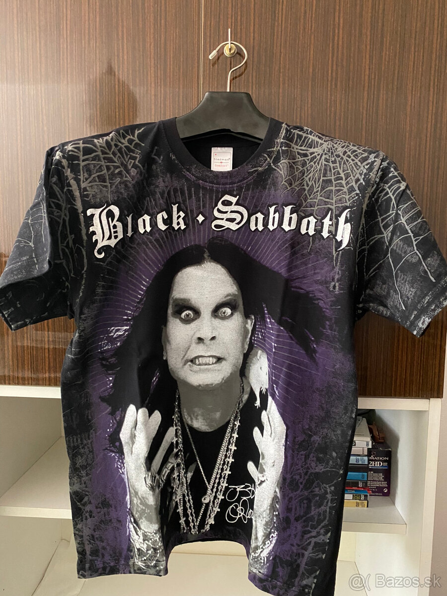 predám pánske potlačené tričko Black Sabbath, veľkosť "M"