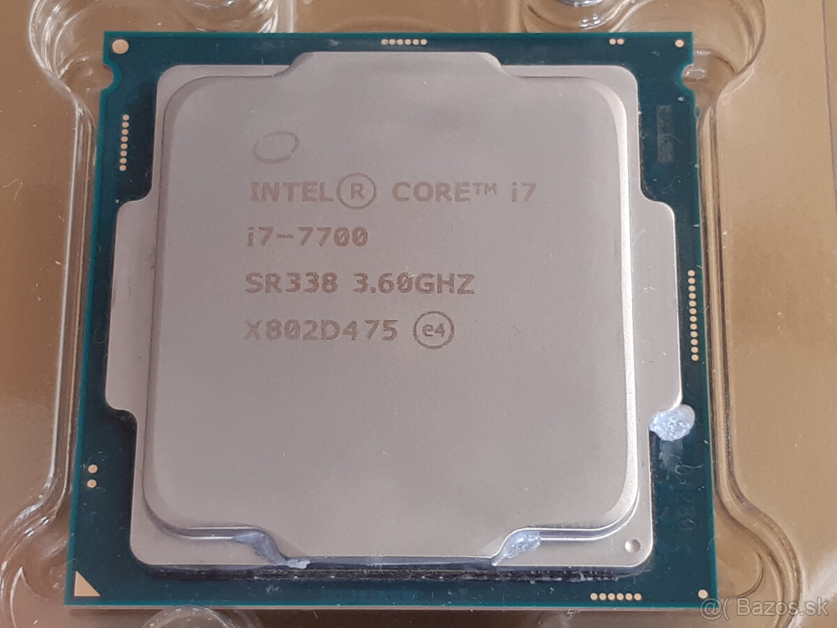 CPU Intel® Core™ i7-7700 3.6 GHz, 8 MB Intel® Smart Cache, s