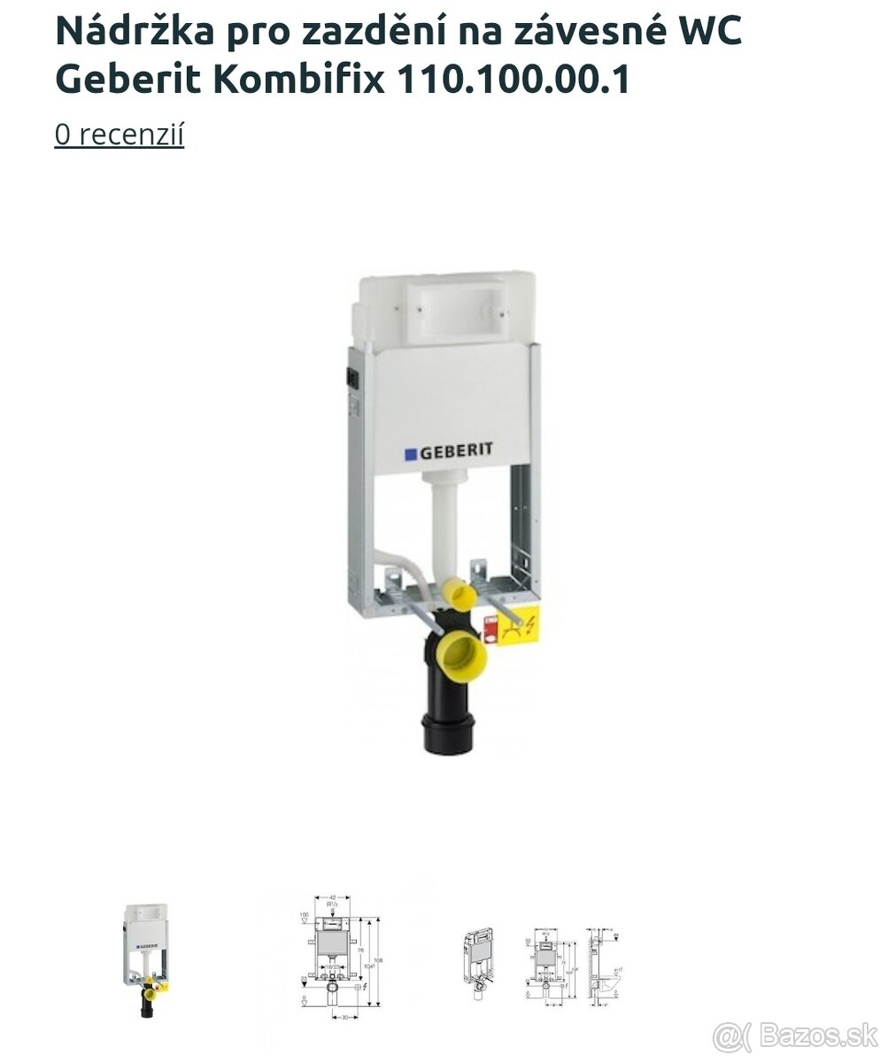 závesné WC Geberit Kombifix 110.100.0