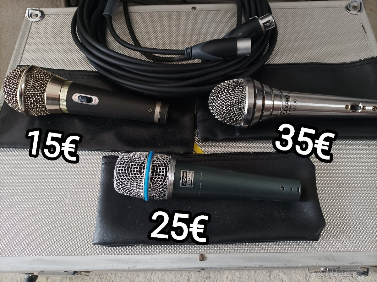 Mikrofón na spev od 15€