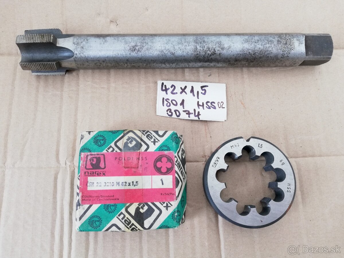 Zavitnik strojny + zav. ocko M 42 x 1,5 (sada)