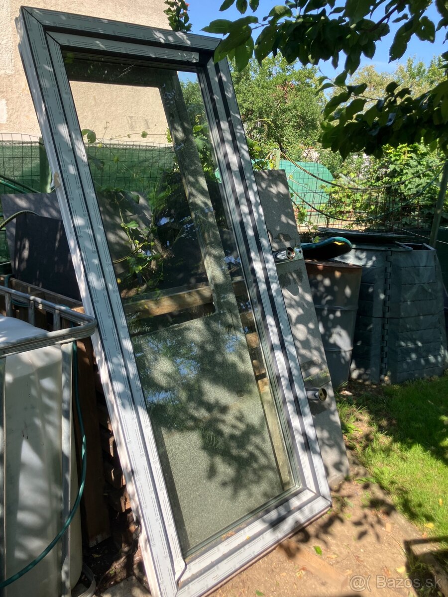 Balkónové dvere antracit trojsklo
