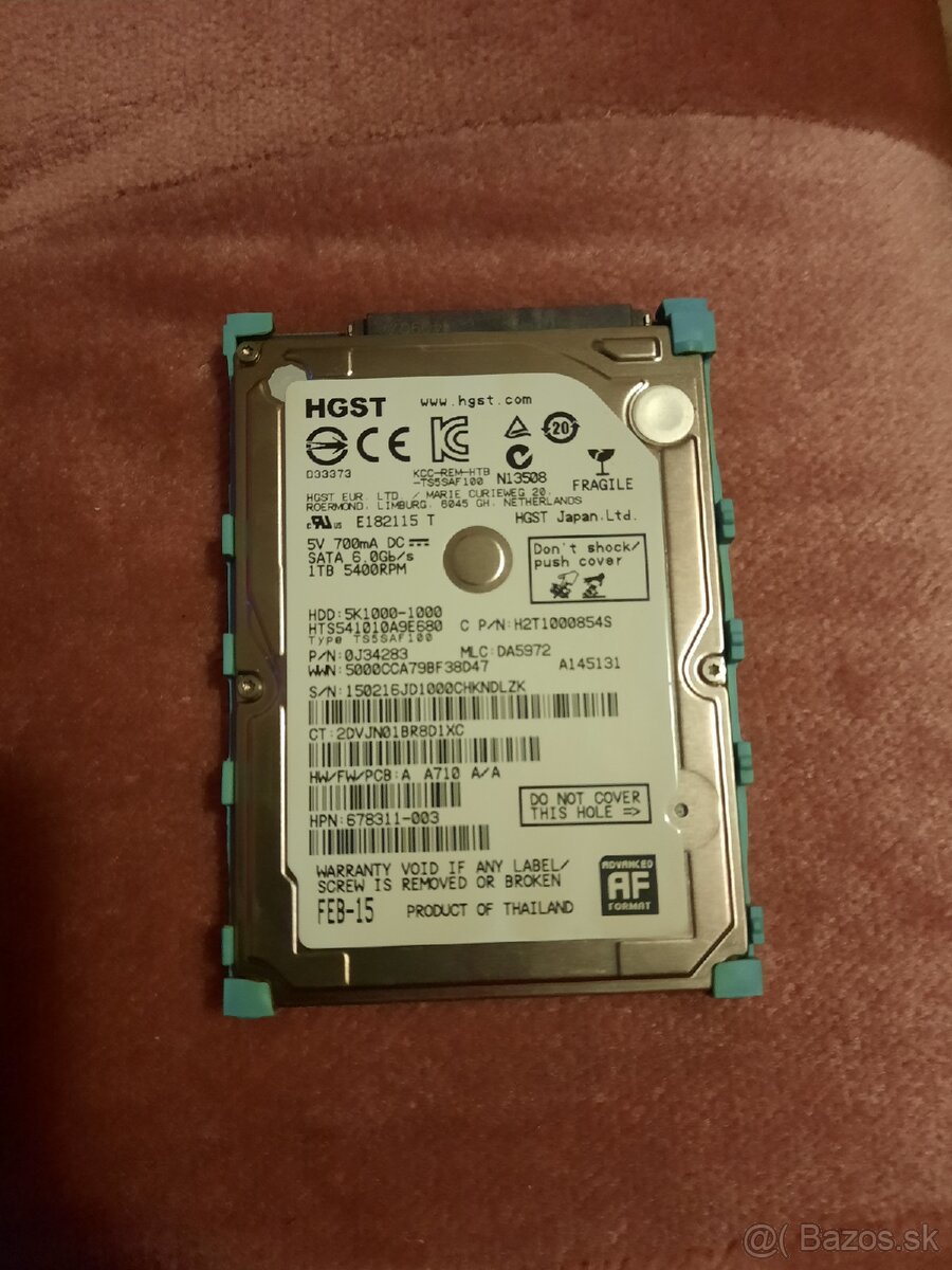 SSD Harddisk pre notebook