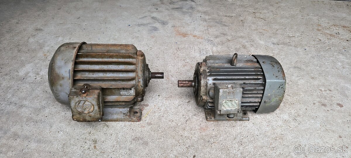 Elektromotory 3kW, 2890otačkové.