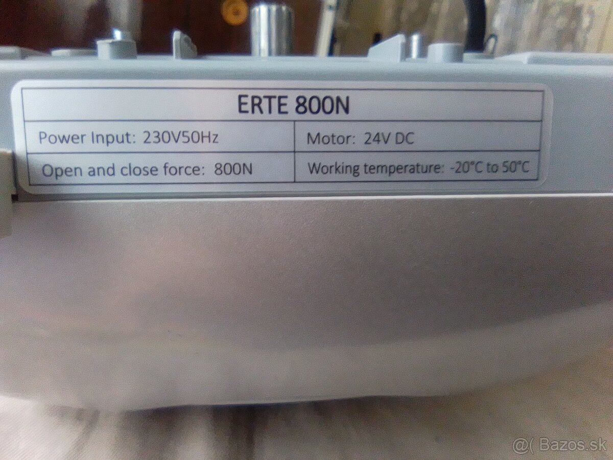 Predám pohon garažovej brány ERTE 800 N