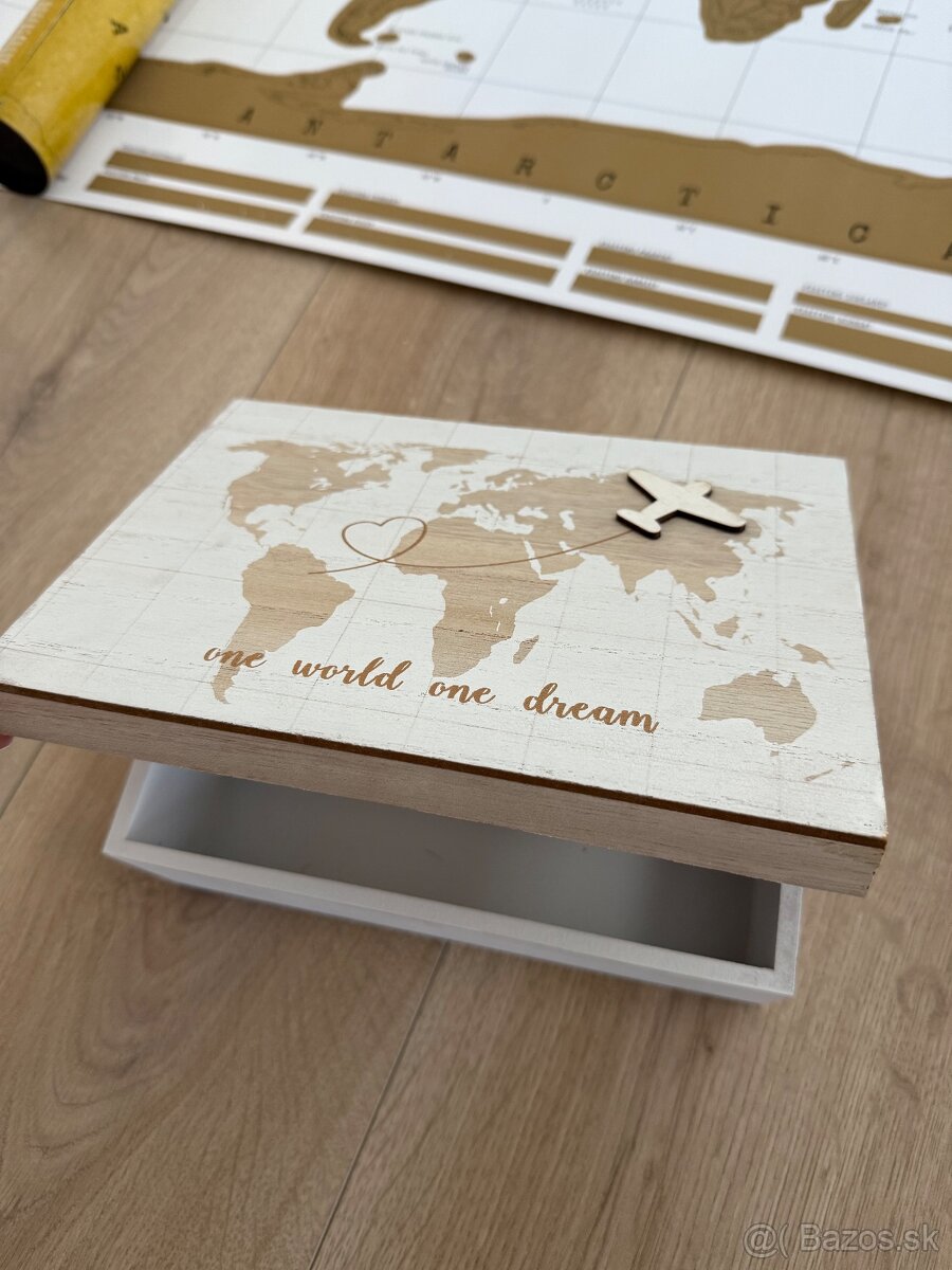Stieracia mapa sveta Mapa World Scratch Map Stieracia, 88x52