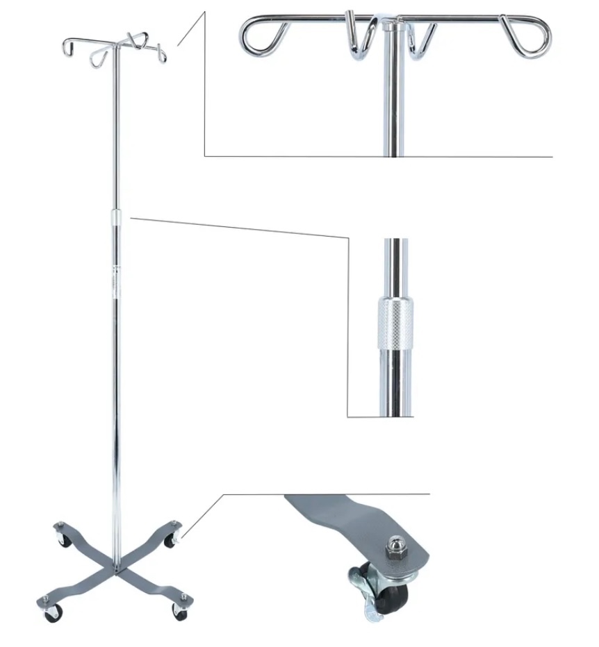 Infúzny stojan na kolieskach
