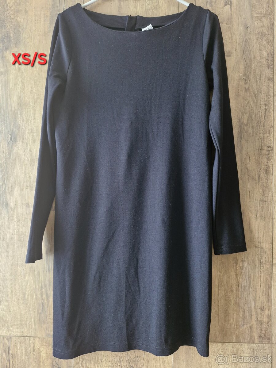 Čierne šaty Xs-S