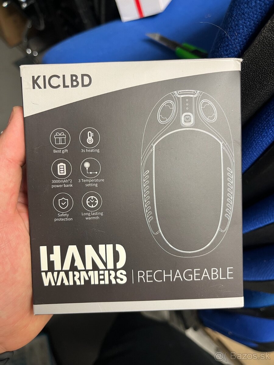 Nabíjateľné hrejivé do dlane KICLBD, 2 ks, nové