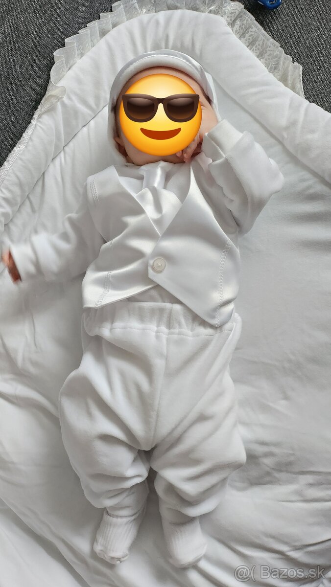 Predám oblečenie na krst pre chlapca