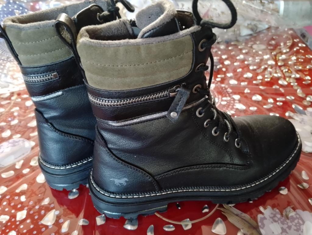 Mustang dámske členkové čižmy - čierne