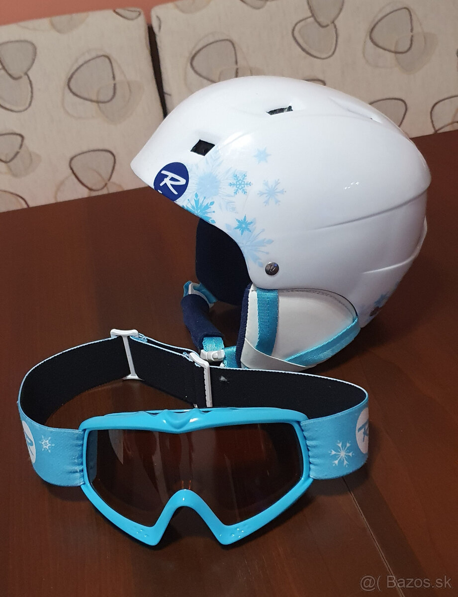 Predám detskú lyžiarsku prilbu s okuliarmi zn. ROSSIGNOL ; X