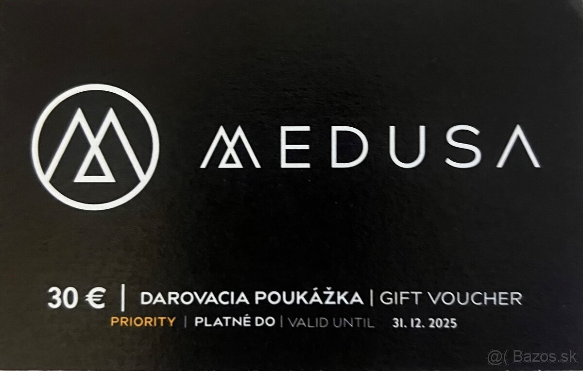 POUKAZ/VOUCHER RIO/MEDUSA REŠTAURÁCIE