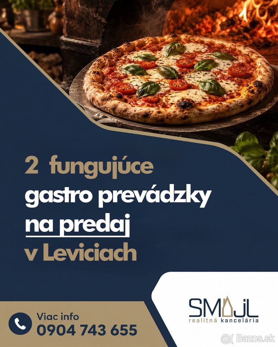 2 gastro prevádzky na ODSTÚPENIE