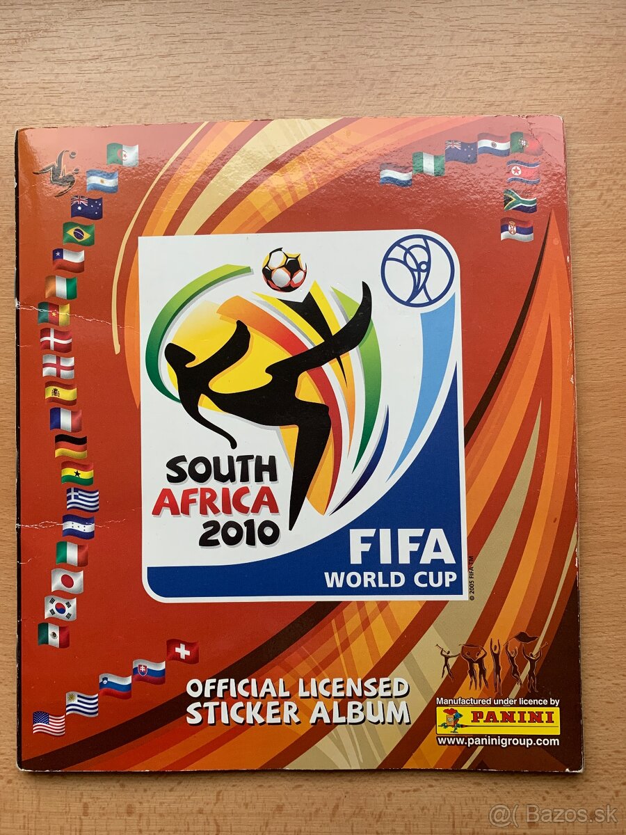Panini 2010 FIFA south africa world cup  album + nálepky