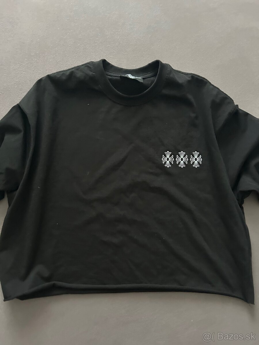 chrome hearts cropnute tricko