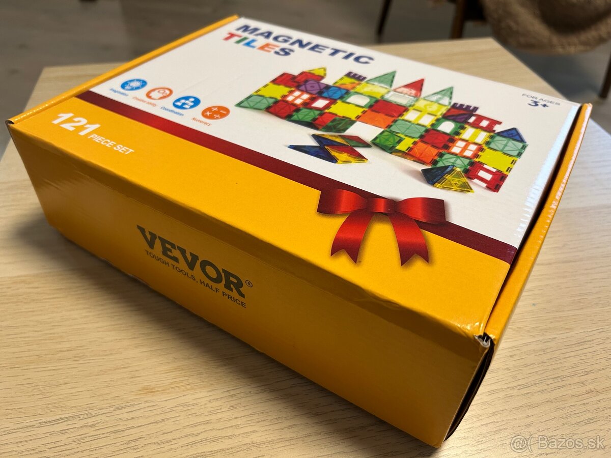 Magneticka stavebnica - Magnetic tiles - 121ks