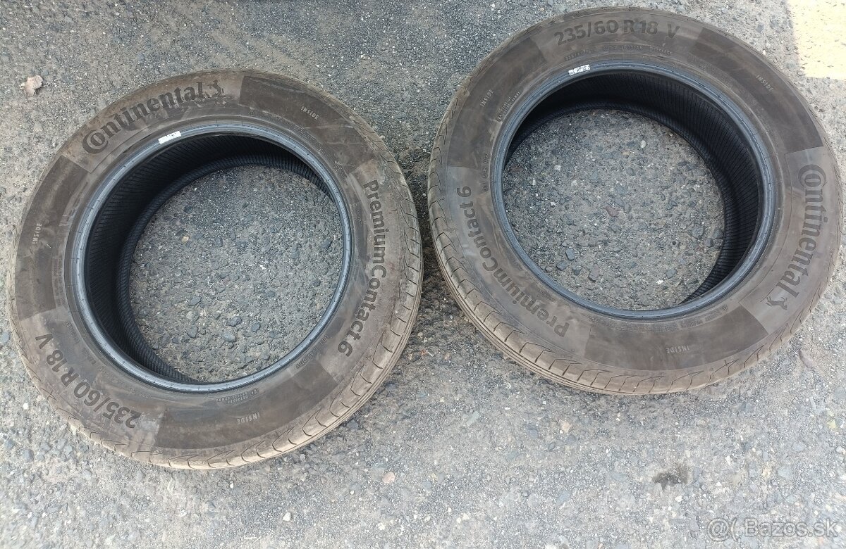 Letne pneumatiky continental 235/60 r18
