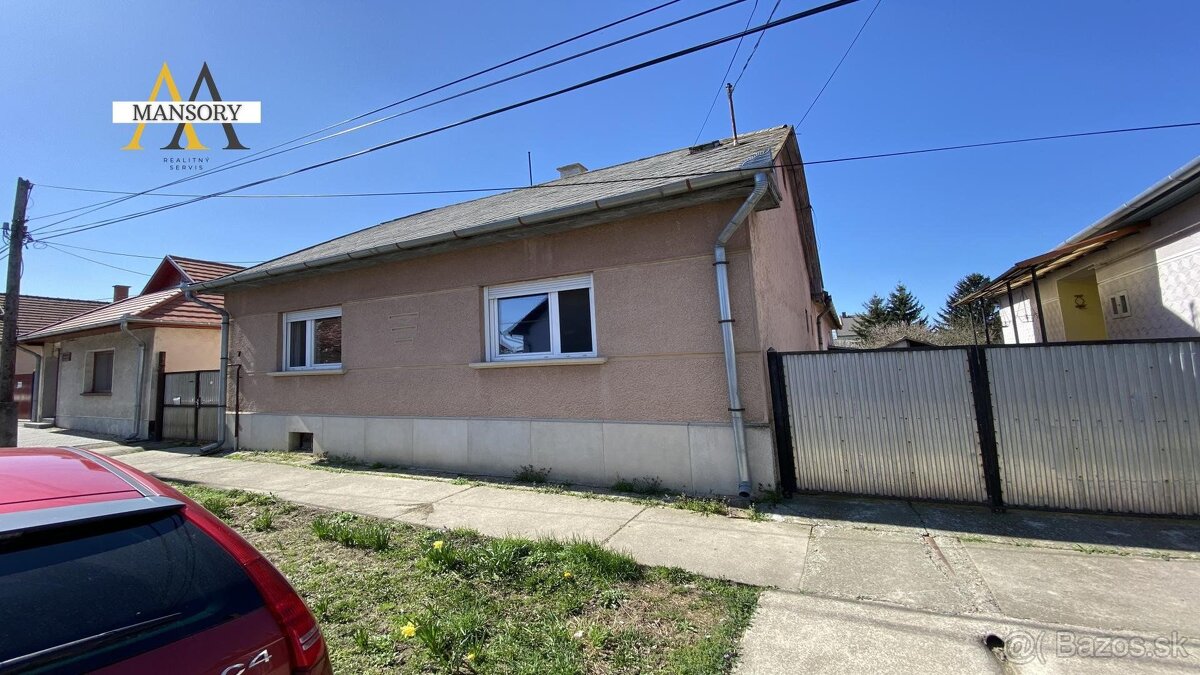 Na predaj rodinný dom na pozemku 592 m2 za 86 000 eur.