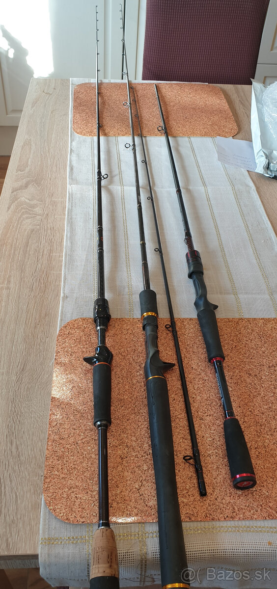 Predám baitcastové udice