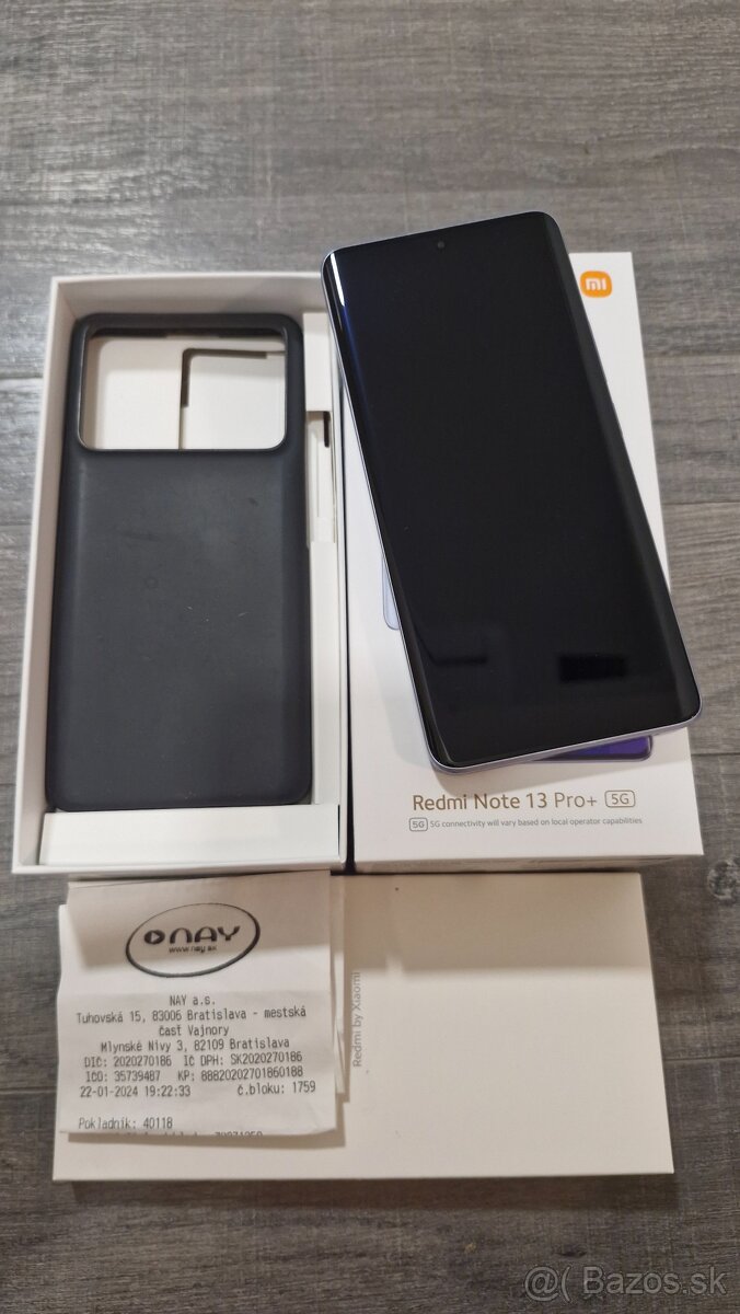 Xiaomi redmi note 13pro+ 256GB zaruka
