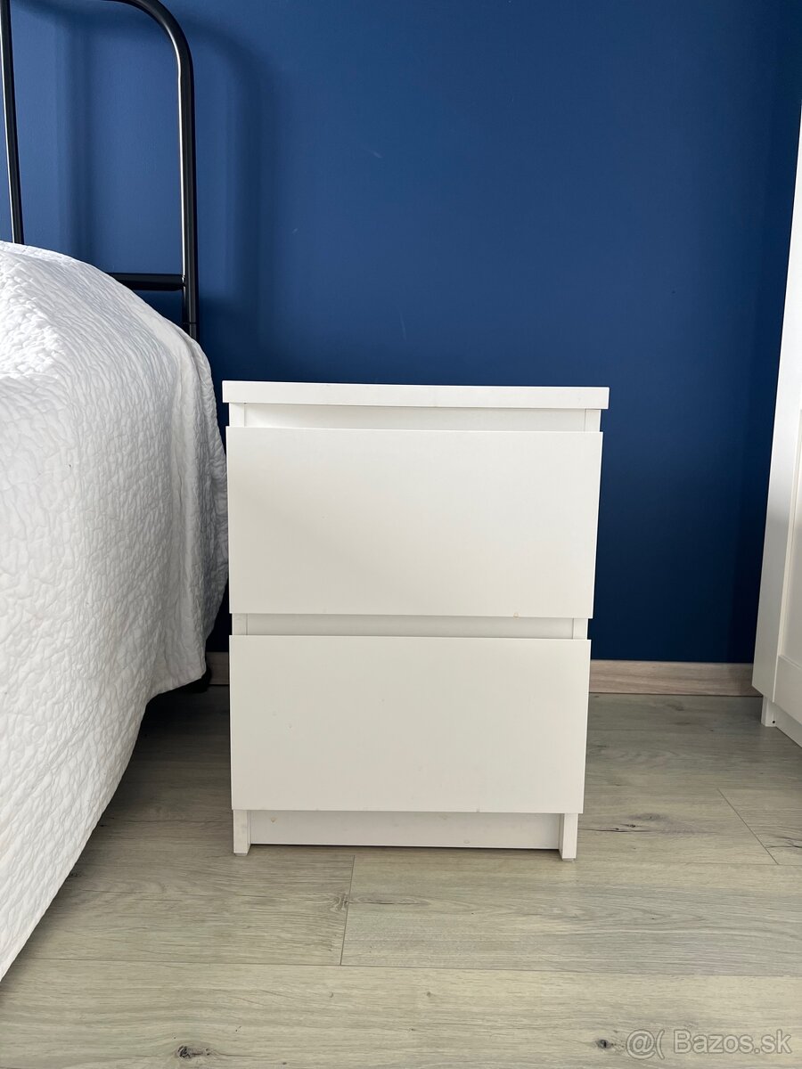 IKEA MALM komoda s 2 zásuvkami - 2 kusy