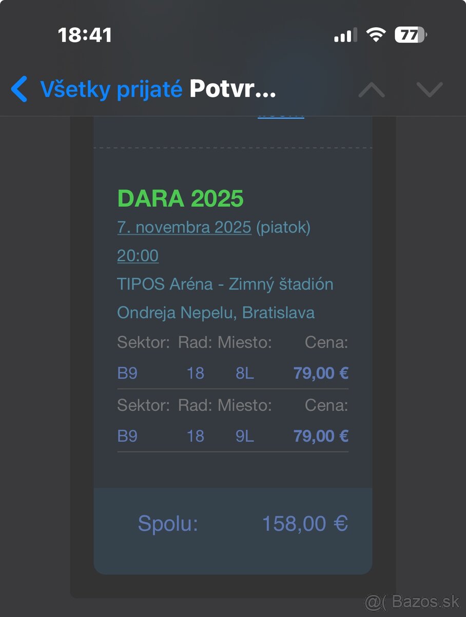 Dara Rolins, piatok 7.11, BA