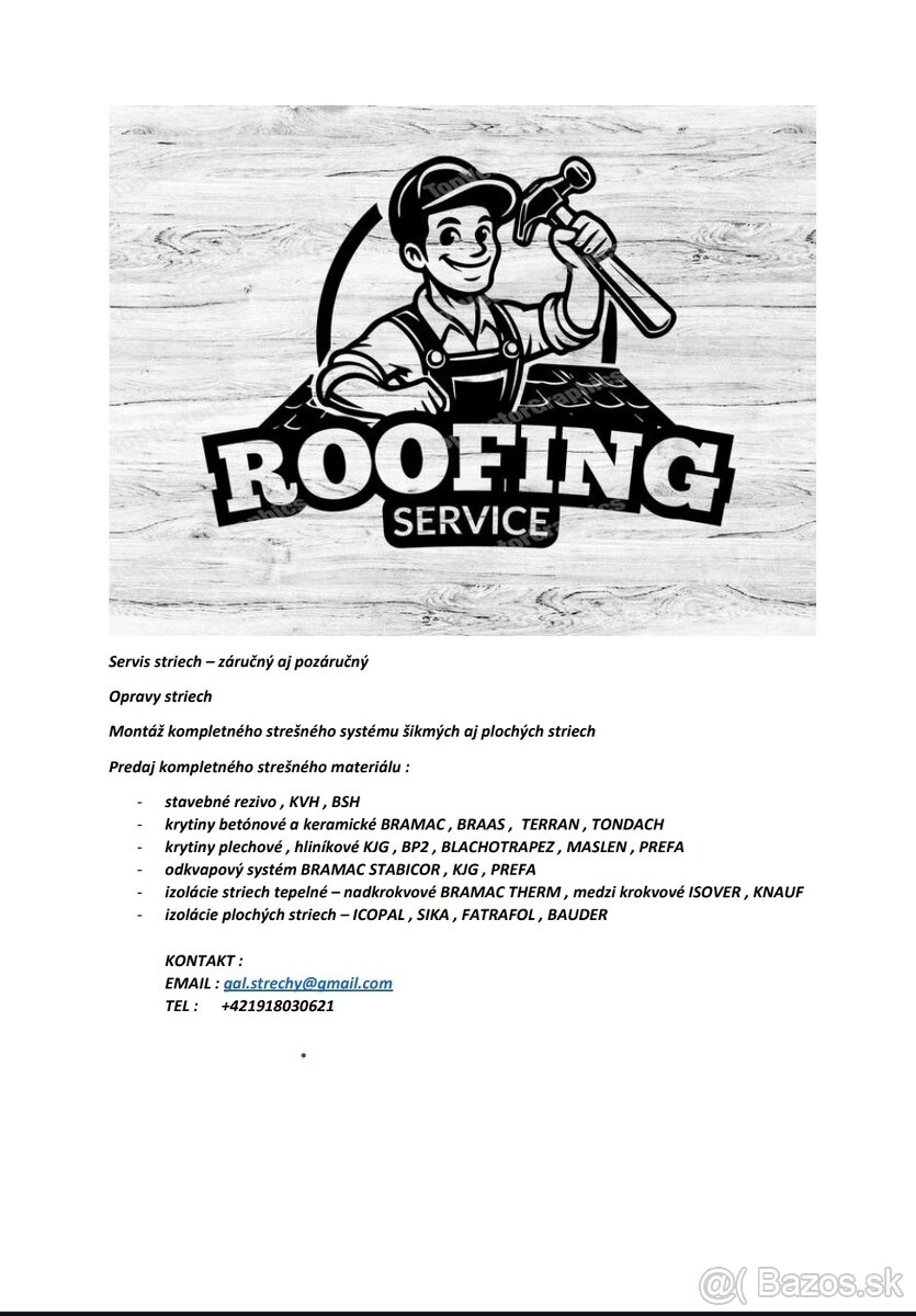 Krytiny Bramac , Terran , Tondach , Blachotrap , stavebne ez