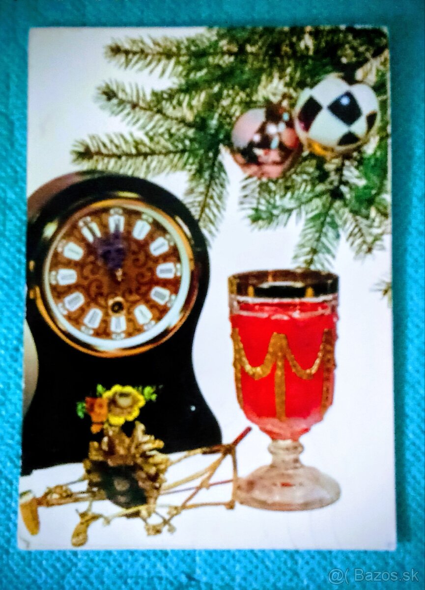 Vianočná retro pohľadnica č. 2