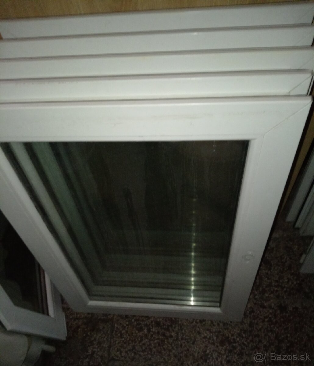 plastove okna (bez ramu-len kridlo) otvarave+vyklopne 6ks