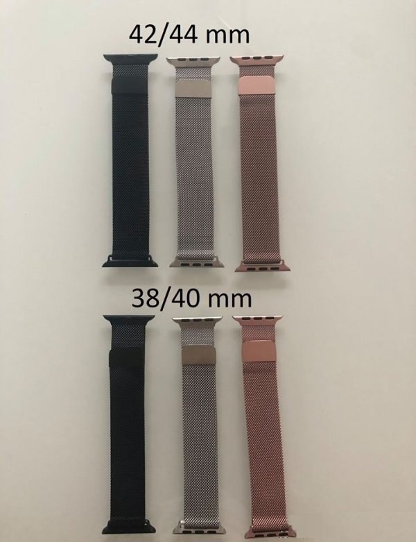 Milánsky ťah milanese loop Apple 3840mm 4244mm čiernystrieb