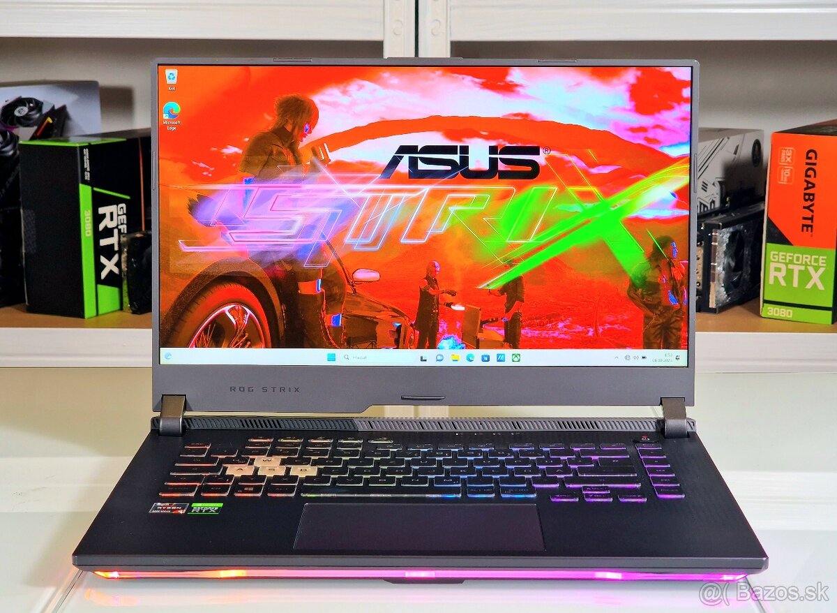 Herný notebook ASUS ROG STRIX | RYZEN 5800 | RTX 3060 | RGB